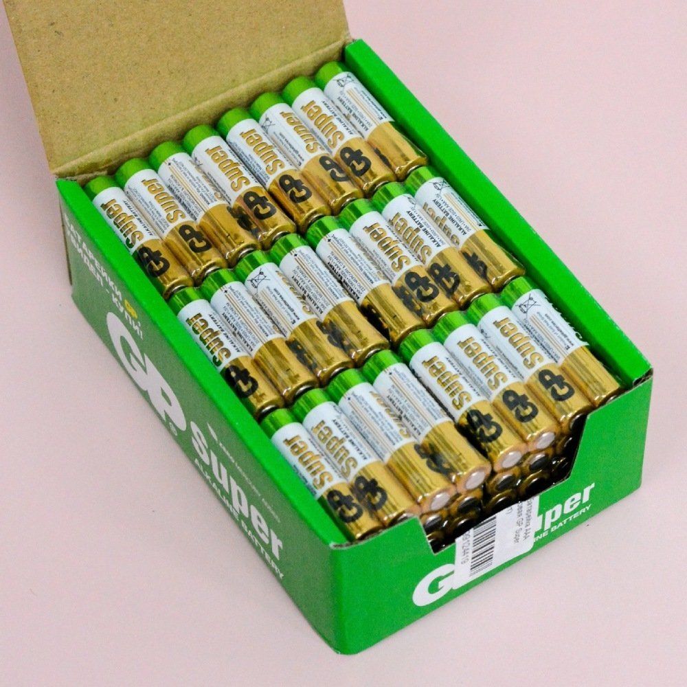 Батарейка AAA LR03 алкалиновая GP Super (коробка 96шт) (2)
