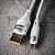 Кабель USB - micro USB WALKER C735 серый (1м) /3,1А/