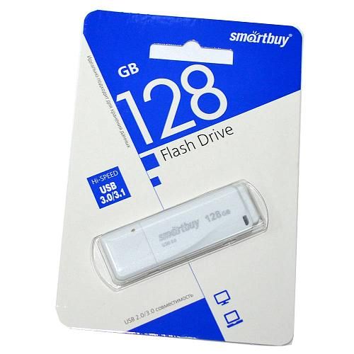 128GB USB 3.0 Flash Drive SmartBuy LM05 белый (SB128GBLM-W3)