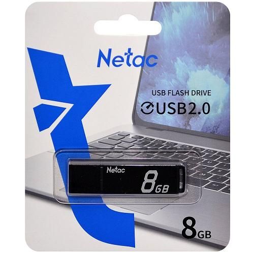 8GB USB 2.0 Flash Drive NETAC U351 черный (NT03U351N-008G-20BK)