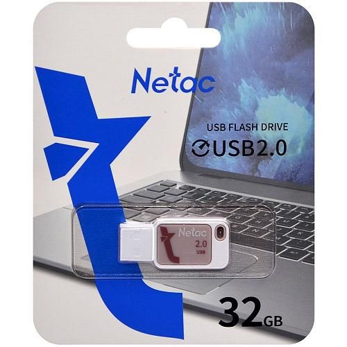 32GB USB 2.0 Flash Drive NETAC UA31 розовый (NT03UA31N-032G-20PK)