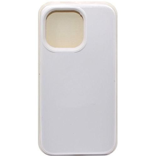 Чехол - накладка совместим с iPhone 15 Pro "Soft Touch" белый 10 /с логотипом/
