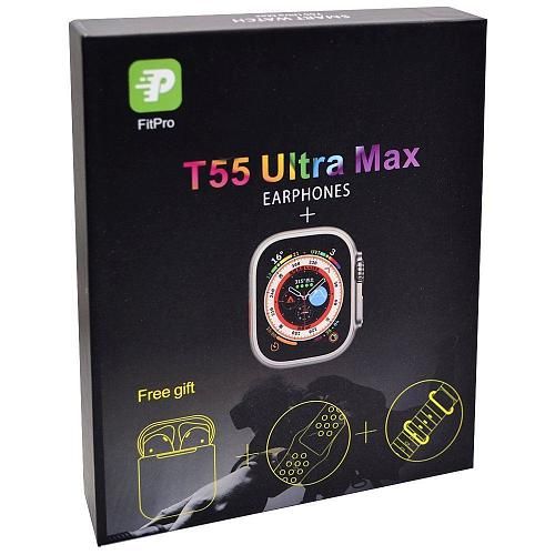 Смарт-часы Z55 Ultra Max белый (в комплекте с наушниками)