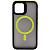 Чехол - накладка совместим с iPhone 11 Pro (5.8") "Mystery" с Magsafe пластик+силикон желтый