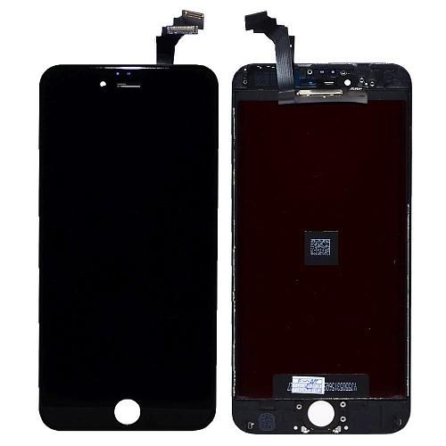 Дисплей совместим с iPhone 6 Plus + тачскрин + рамка черный Huaxing