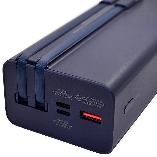 Аккумулятор внешний 30000mA REMAX Voyage RPP-571 (USB, выход, Type-C, Lightning, 5,0A, QC 3.0, PD) синий