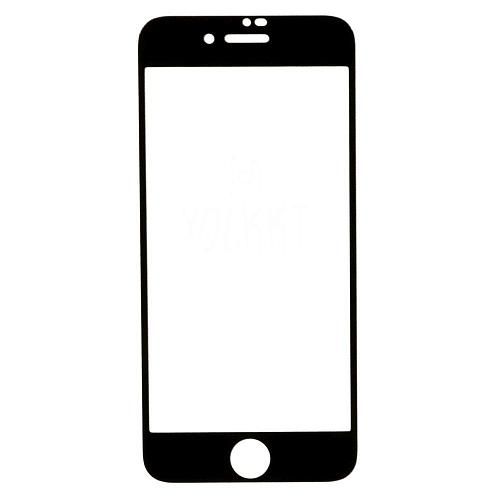 Защитное стекло совместим с iPhone 7/8 YOLKKI Progress 2,5D с рамкой черное /ЁЛКИ/тех.пак.