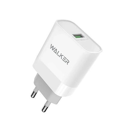 СЗУ USB 3A (1USB, QC 3.0) WALKER WH-35 белый
