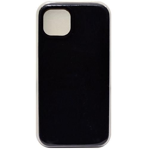 Чехол - накладка совместим с iPhone 15 Plus "Soft Touch" черный 18 /с логотипом/