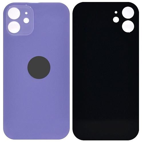 Стекло задней крышки совместим с iPhone 12 фиолетовый литое orig Factory