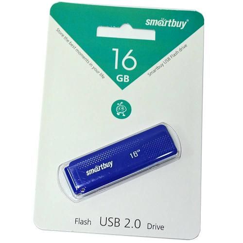 16GB USB 2.0 Flash Drive SmartBuy Dock синий (SB16GBDK-B)
