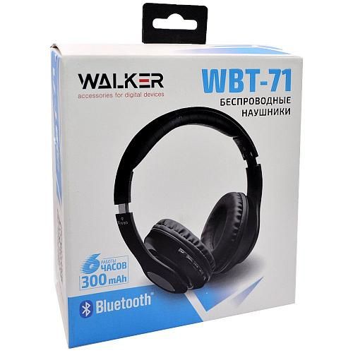 Наушники накладные Bluetooth WALKER WBT-71 белый