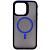 Чехол - накладка совместим с iPhone 13 Pro Max (6.7") "Mystery" с Magsafe пластик+силикон синий