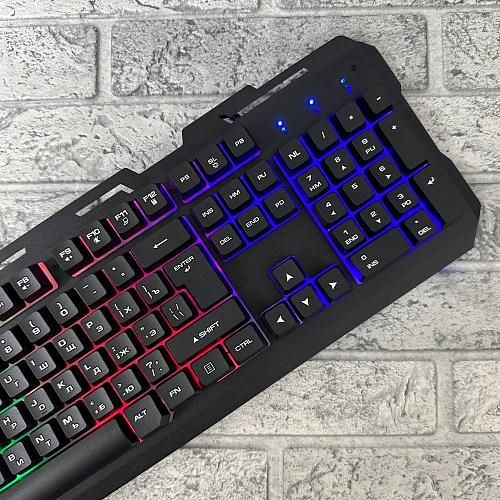 Клавиатура проводная игровая K-61 черный + подсветка