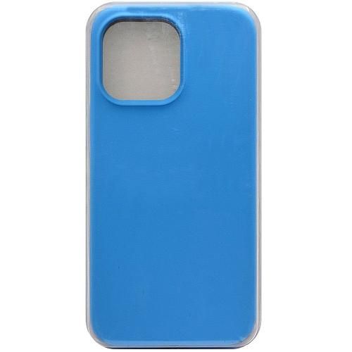 Чехол - накладка совместим с iPhone 13 Pro (6.1") "Soft Touch" голубой 16 /с логотипом/