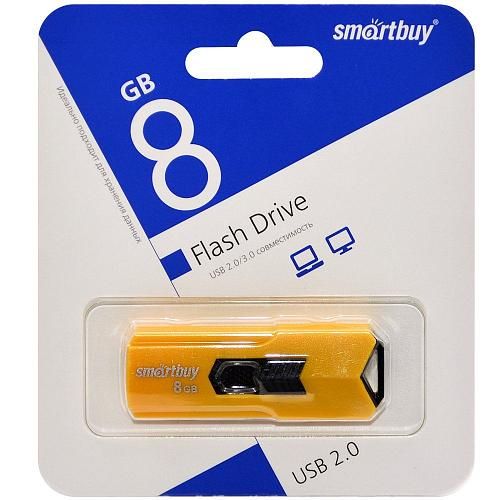 8GB USB 2.0 Flash Drive SmartBuy Stream желтый (SB8GBST-Y)