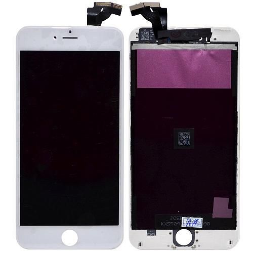 Дисплей совместим с iPhone 6 Plus + тачскрин + рамка белый Shenchao AA