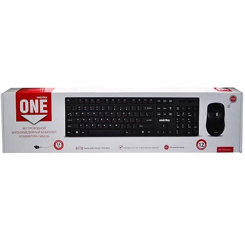 Набор беспроводной SMARTBUY One 240385AG (клавиатура + мышь) черный
