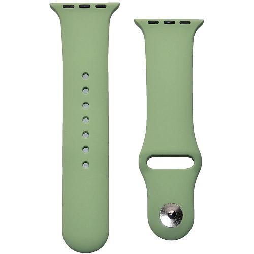 Ремешок совместим с Apple Watch (38/40/41 мм) силикон SM бледно-зеленый