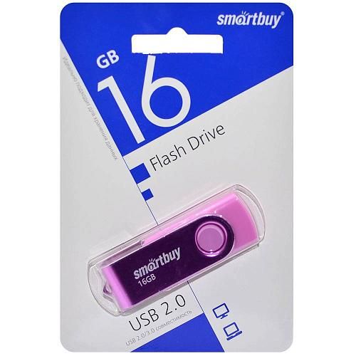 16GB USB 2.0 Flash Drive SmartBuy Twist розовый (SB016GB2TWP)