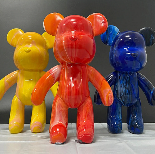 DIY набор-фигурка Медведь для раскрашивания 23см /повреждена упаковка/