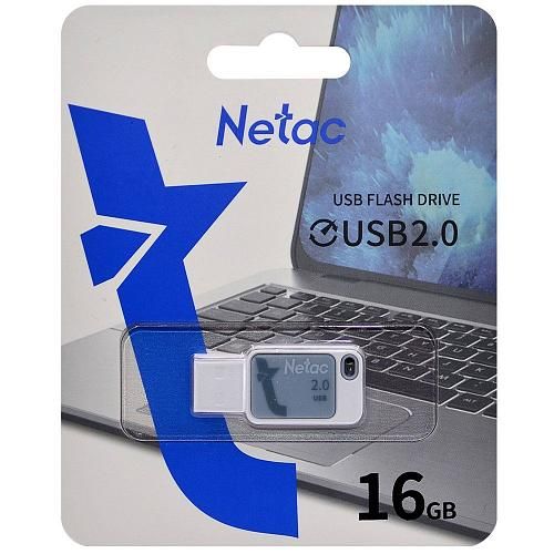 16GB USB 2.0 Flash Drive NETAC UA31 голубой (NT03UA31N-016G-20BL)