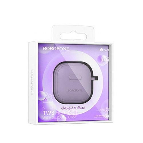 Наушники вставные Bluetooth TWS BOROFONE BW29 фиолетовый
