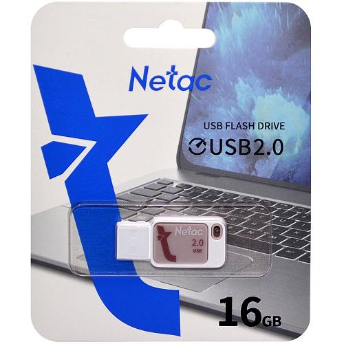 16GB USB 2.0 Flash Drive NETAC UA31 розовый (NT03UA31N-016G-20PK)