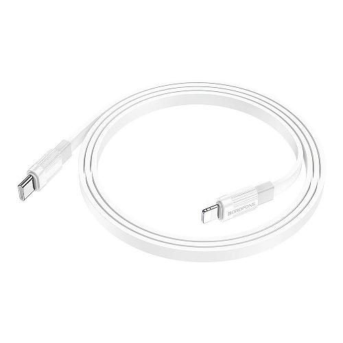 Кабель USB TYPE-C - Lightning 8-pin BOROFONE BX89 PD белый/серый (1м)