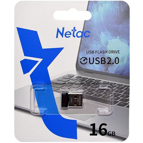 16GB USB 2.0 Flash Drive NETAC UM81 Ultra черный (NT03UM81N-016G-20BK)