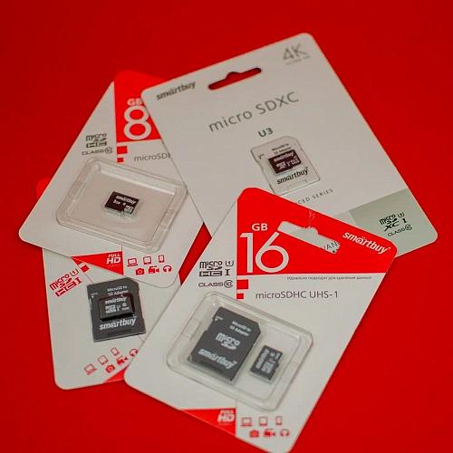8GB SmartBuy MicroSDHC class 10 без адаптера