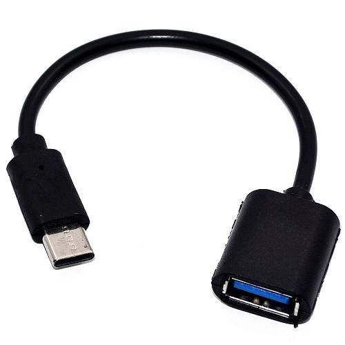 Кабель USB OTG - TYPE-C WALKER черный