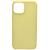 Чехол - накладка совместим с iPhone 14 (6.1") "Soft Touch" светло-желтый /без лого/