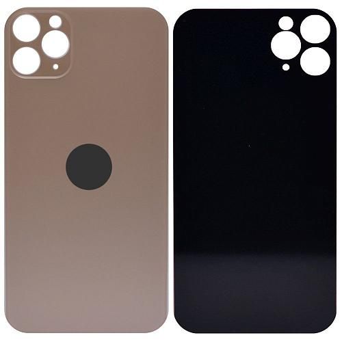 Стекло задней крышки совместим с iPhone 11 Pro Max orig Factory золото /увеличенный вырез камеры/ AA