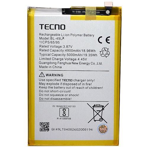 Аккумулятор совместим с Tecno BL-49LX (Hot 20S) High Quality/MT - /ТЕХ.УПАК/
