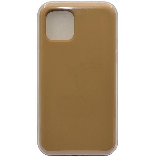 Чехол - накладка совместим с iPhone 11 Pro (5.8") "Soft Touch" бледно-коричневый 28 /с логотипом/