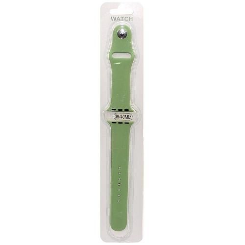 Ремешок совместим с Apple Watch (38/40/41 мм) силикон ML зелен