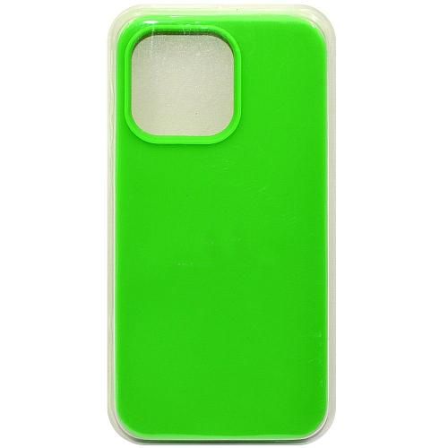Чехол - накладка совместим с iPhone 13 Pro (6.1") "Soft Touch" зеленый 66 /с логотипом/