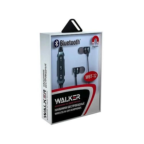Наушники внутриканальные Bluetooth WALKER WBT-12 темно-серый