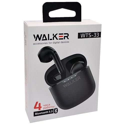 Наушники вставные Bluetooth TWS WALKER WTS-33 черный