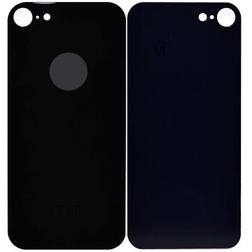Стекло задней крышки совместим с iPhone 8 orig Factory черный /увеличенный вырез камеры/