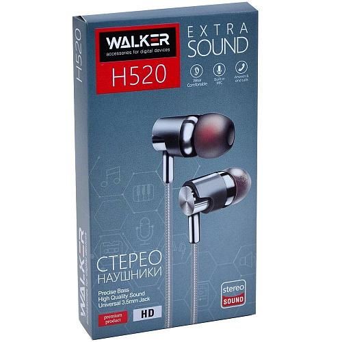 Наушники внутриканальные WALKER H520 серый