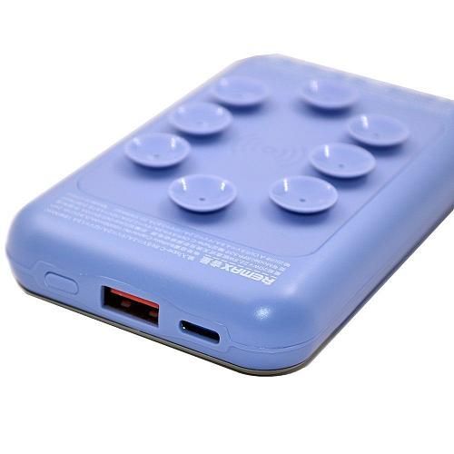 Аккумулятор внешний 10000mA REMAX Potent  RPP-539 (USB Type-C, USB  выход 5.0A,PD) голубой
