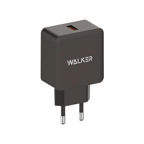 СЗУ USB 2,4A (1USB, QC 3.0) WALKER WH-25 черный