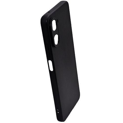 Чехол - накладка совместим с Realme 10 Pro 5G силикон матовый черный (1,2мм)