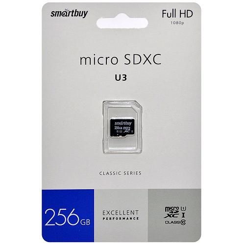 256GB SmartBuy MicroSDXC UHS-I U1 class 10 без адаптера