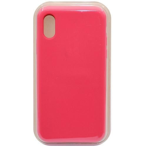 Чехол - накладка совместим с iPhone X/Xs "Soft Touch" бледно-розовый 19 /с логотипом/