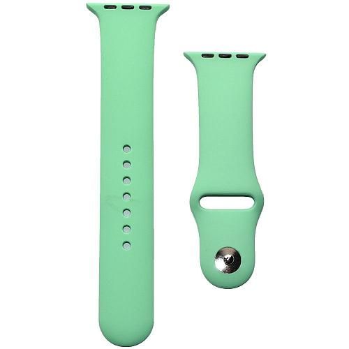 Ремешок совместим с Apple Watch (38/40/41 мм) силикон SM мятный 