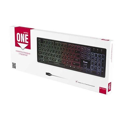 Клавиатура проводная SMARTBUY One 305 черный + подсветка