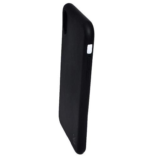 Чехол - накладка совместим с iPhone X/Xs YOLKKI Alma силикон матовый черный (1мм)